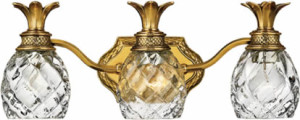 Hinkley Lighting 5313 3-Light Bath Bar from thePlantation Bath Collection