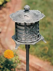 Hadco OP1 and OPL1 9 1/2" Pagoda Oriental Path Light