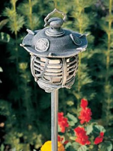 Hadco VPL1-G Cast Aluminum Pagoda Oriental Low Voltage Path Light