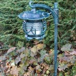 Hadco VPS2 and VPSL2 Cast Aluminum Pagoda Oriental Low Voltage Path Light
