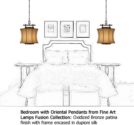 Fine Art Lamps Small Pendant from the Fusion Collection