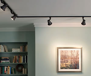 Room with Track Lighting