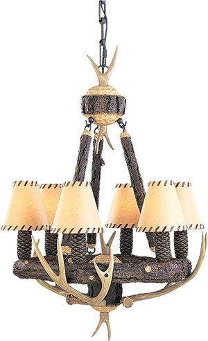 Monte Carlo GL6CHWI Great Lodge Antler Chandelier