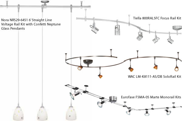 Complete MonoRail Kits have all the hardware you need for most basic layouts and include pendants or fixtures.