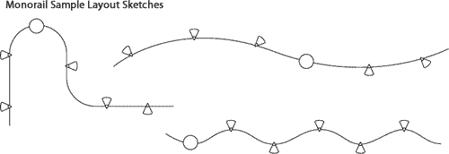 Monorail Sample Layout Sketches