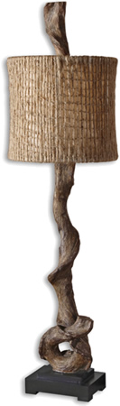 Uttermost 29163-1 Driftwood Buffet Lamp from the Driftwood Collection Designed by Billy Moon