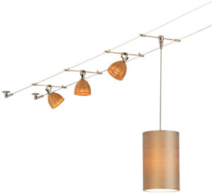 Start with a Simple Kable Kit Then add any lights or pendants (not included) Further customize your design with additional cable, Standoffs and Supports from walls or ceiling to create longer runs or change directions.