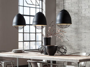 Urban Dining Room with LBL LP876 Loft Line Voltage Pendants