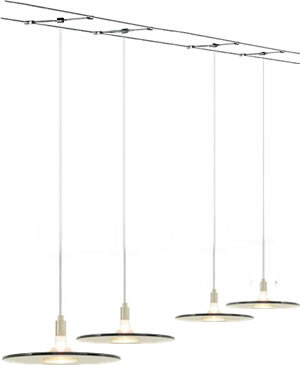 Tech Lighting 700_BIZ Biz Pendants suspended from Cable