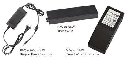 Add up the wattage to choose the right power supply.