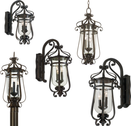 Kalco Hartford Outdoor Lighting Sophisticated New England styling gives Hartford Outdoor Lighting its classic flair. Available in Antique Copper or Burnished Bronze finish with Clear Seeded glass.