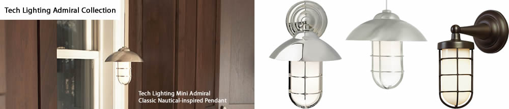 Tech Lighting Mini Admiral Classic Nautical-inspired Mariner Pendant