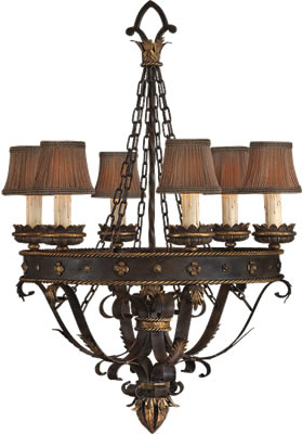 French Country Style - Fine Art Lamps Castile Chandelier 220140