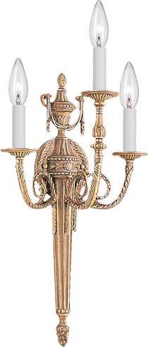 French Country Style - Crystorama 663 Wall Sconce from the European Classic Collection