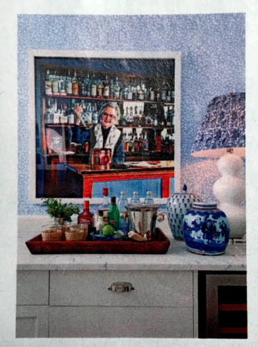 Blue and White Shade - Southern Living January 2018, article by Elizabeth Passarella with photographs by Hector Manuel Sanchez. 