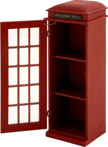 Deco 79 95827 3-Tier London Phone Booth CD Holder
