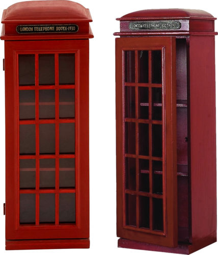 Deco 79 95827 3-Tier London Phone Booth CD Holder