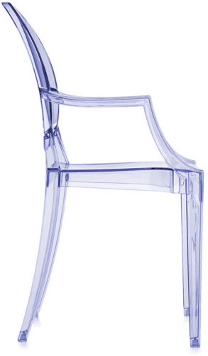 Louis Ghost Chairs are available in a variety of beautiful translucent and transparent colors. 