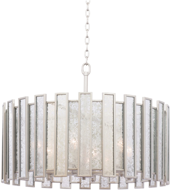 Kalco 505054TS Palisade 27" Pendant or Ceiling Light with Old Hollywood Art Deco Glamour
