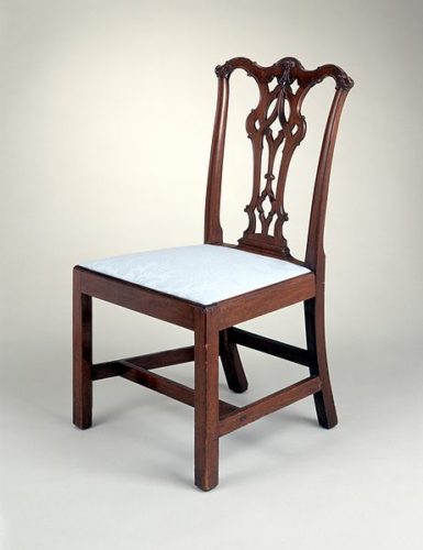 Side Chair with Gothic Splat made in Philadelphia, Pennsylvania, US between 1765 and 1780 In the Los Angeles County Museum of Art - Examples of Medieval Influence on Furniture Design – myDesign42