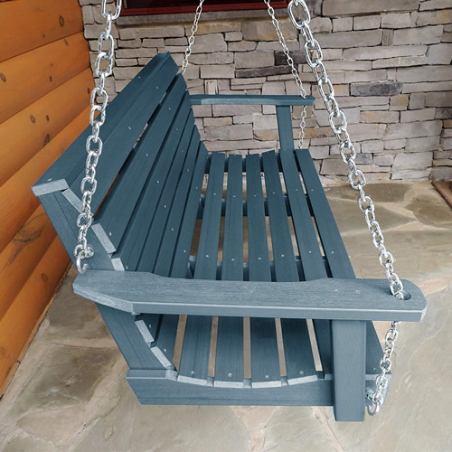 Nantucket Blue Porch Swing from the Highwood Weatherly Collection - How to choose a relaxing Porch Swings that fits your budget and personalize it to fit your style – mydesign42