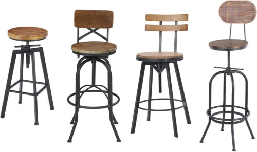 Vintage Industrial Drafting Stools