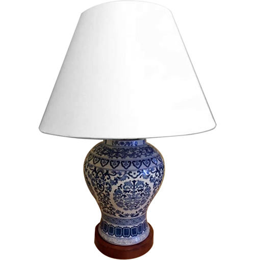 Ralph Lauren Blue and White Chinoiserie Table Lamp