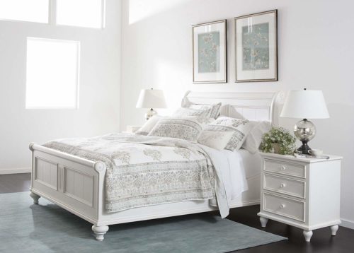 Bedroom with Ethan Allen Robyn Sleigh Bed – my Design42