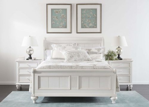 Bedroom with Ethan Allen Robyn Sleigh Bed – my Design42