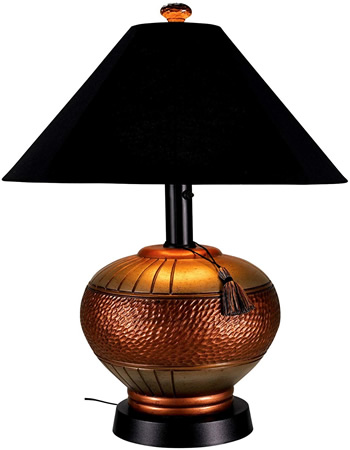 Patio Living Concepts 53917 Phoenix Outdoor Table Lamp has a heavy weighted base. - Table Lamps for Your Porch - Deep Discount Lighting