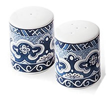 Ralph Lauren Empress Salt and Pepper Shaker Set - Ralph Lauren Blue and White Chinoiserie Fine China Dinnerware- my Design42
