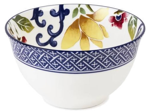 Ralph Lauren Mandarin Blue Floral 4.5" Fruit Bowl - Ralph Lauren Blue and White Chinoiserie Fine China Dinnerware- my Design42