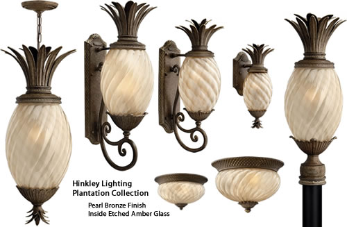 Hinkley Lighting Plantation Outdoor Lighting Collection is the pineapple lighting at Pollo Tropical - Pineapple Lighting at Pollo Tropical – myDesign42