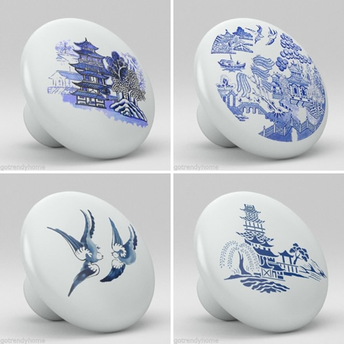 Blue Willow Pulls, Knobs and Handles my design42