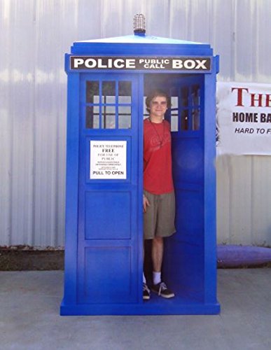 The door is 75.5” high, 20” wide. (You decide who to give a key to.) - Love The Doctor? Full Size Police Call Box Tardis – Doctor Who Gift