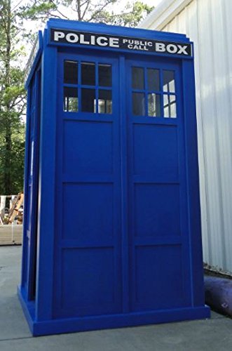 The Tardis is 98” tall and 51.25” wide and deep. - Love The Doctor? Full Size Police Call Box Tardis – Doctor Who Gift