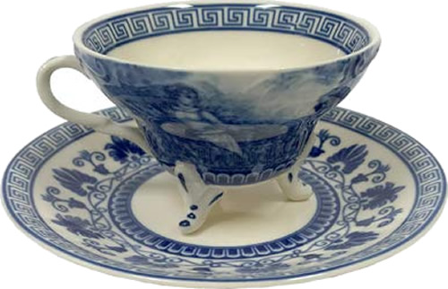 Liberty Blue Tea Cup and Saucer from the Madison Bay Company