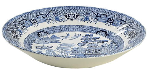 Churchill Blue Willow with a swirl pattern - Blue Willow China - It's really not hard to find now