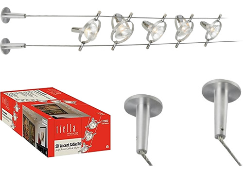 The Tiella Cable Kit from Tech Lighting can be supported from the walls or ceiling. - DIY Guide to Buying and Designing Cable Light – My Design42