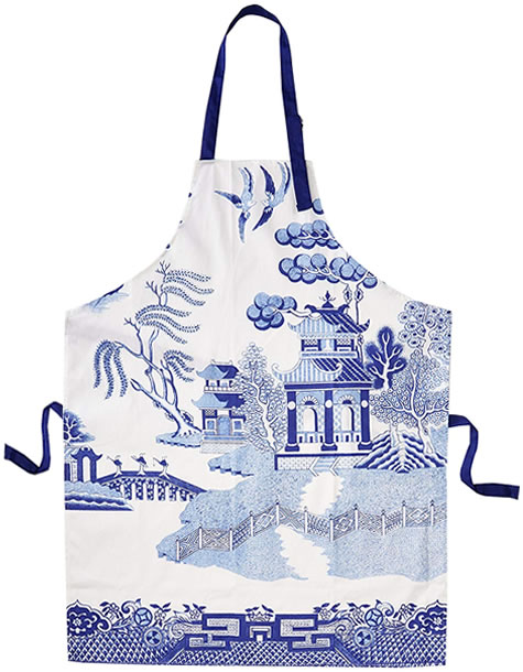 Gift Republic Blue Willow Aprons