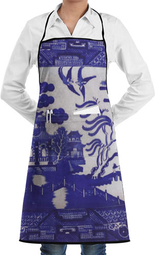 Lao Yang Mai Blue Willow Carpenter's Apron 