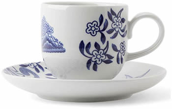 Small cup with saucer - Loveramics Willow Love Story Pattern Dishes - My design42