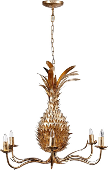 A & B Home 43061 Pineapple Chandelier