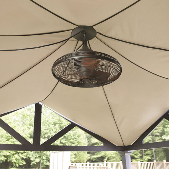 Allen Roth Valdosta Portable Outdoor, Plug In Outdoor Ceiling Fan