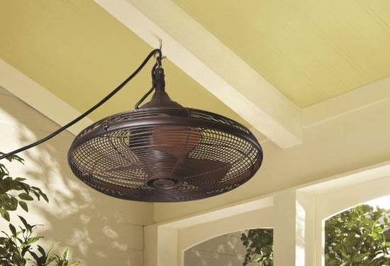 Allen Roth Valdosta Portable Outdoor, Portable Ceiling Fan And Light