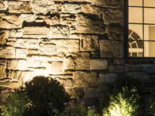 WAC Lighting Wall Wash LED Landscape Lights provide variable wattage control and wide light distribution