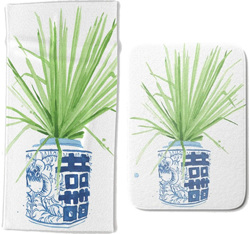 Ginger Jar Bathroom Mats and Towels