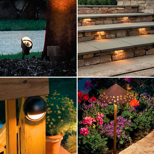 Kichler accent lighting, step lighting, deck light and path light