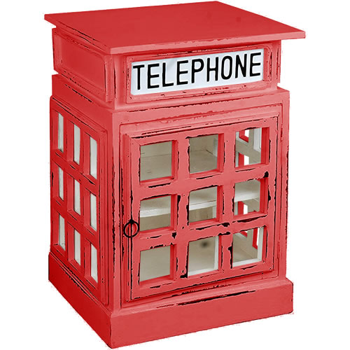 British Phone Booth End Table And Display Cabinets My Design42