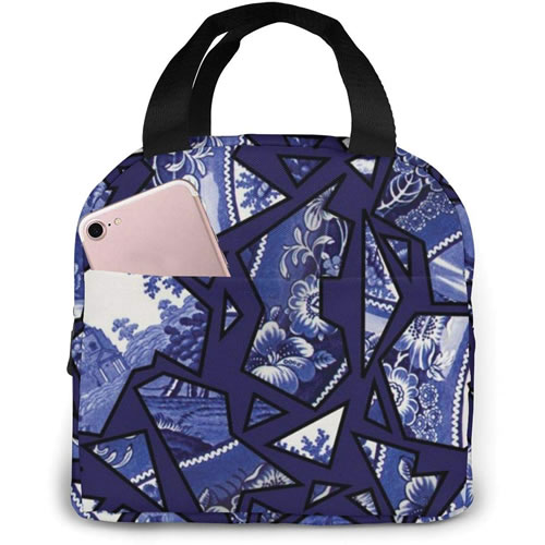 Blue Willow Mosaic Lunch Box